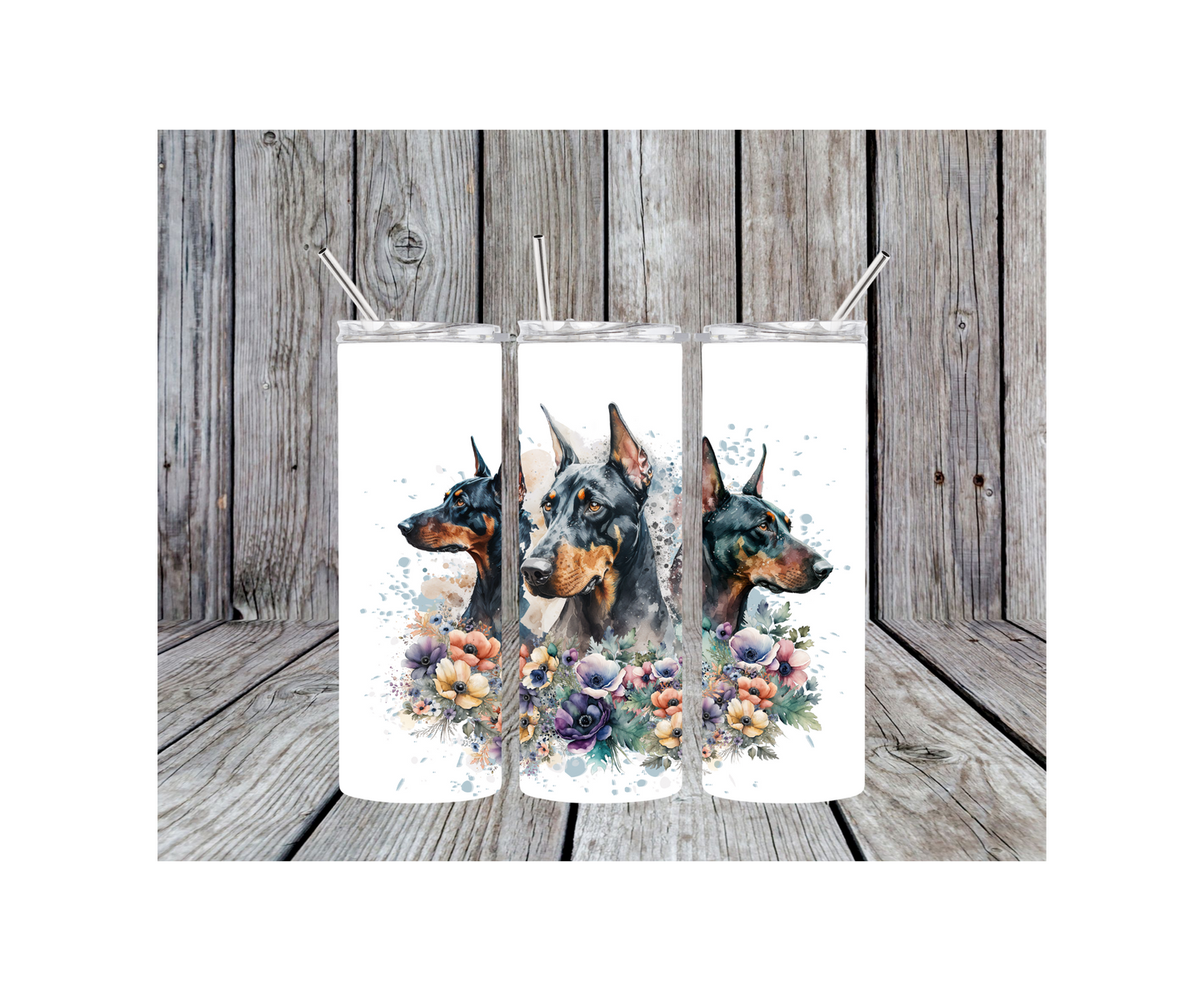 Doberman Flower 20 oz
