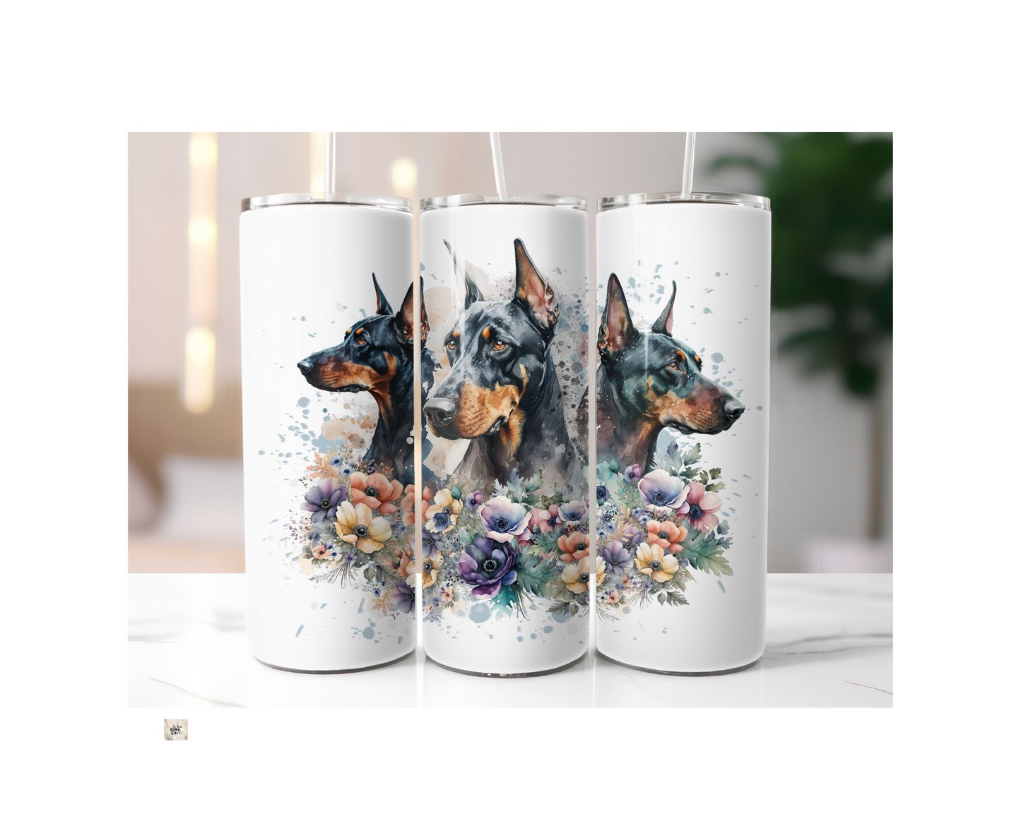 Doberman Flower 20 oz