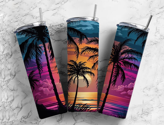 Ocean Palm Trees 20 oz