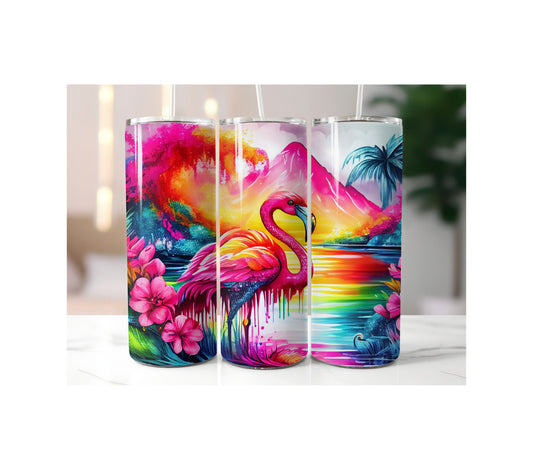 Flamingo Colorful 20 oz