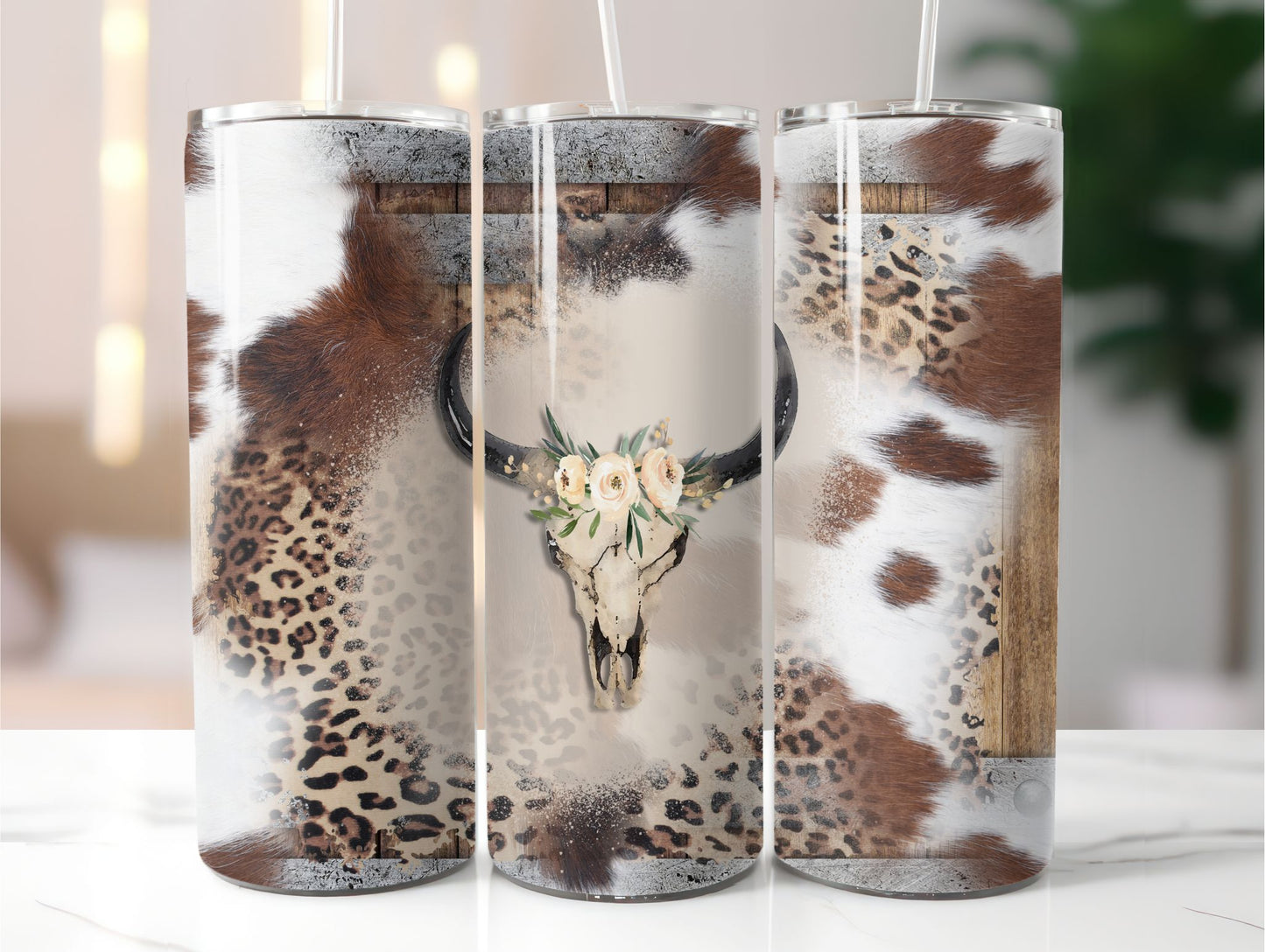 Cowhide Boho 20 oz