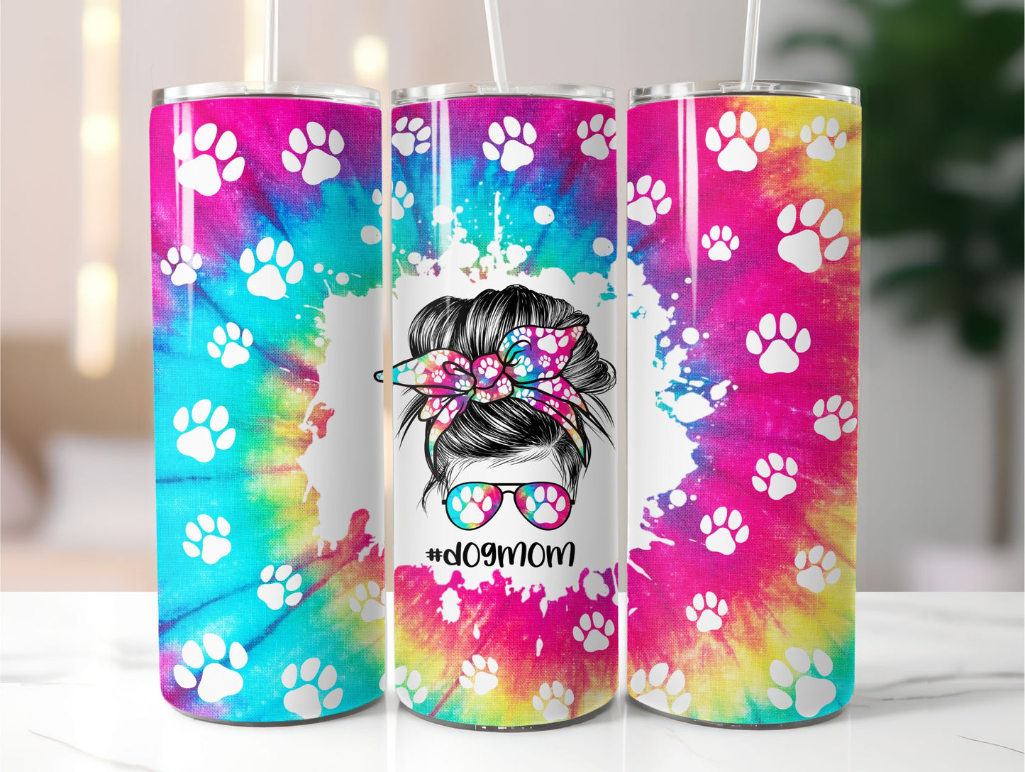 Dog Mom Tie Dye  20 oz