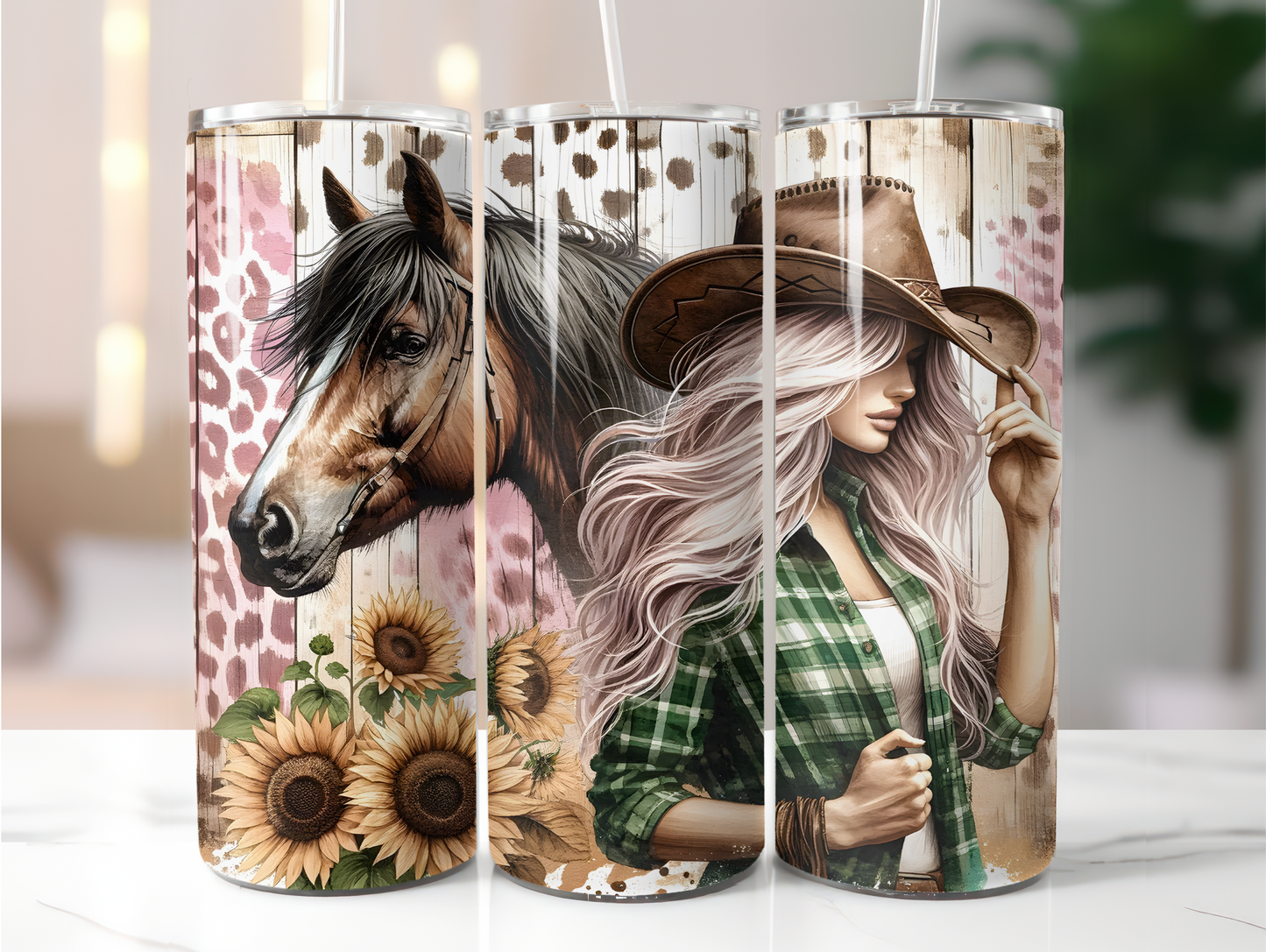 Horse Cowgirl 20 oz