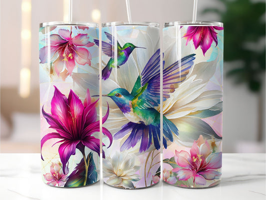 Hummingbird Floral  20 oz