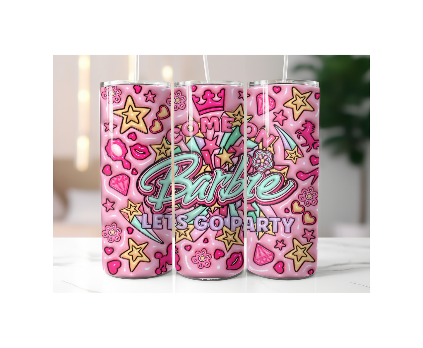 Let's GO Party Barbie  20 oz