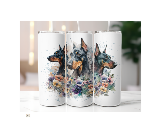 Doberman Flower  20 oz