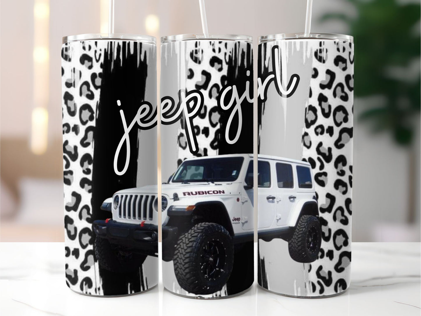 Jeep Girl White 20 oz