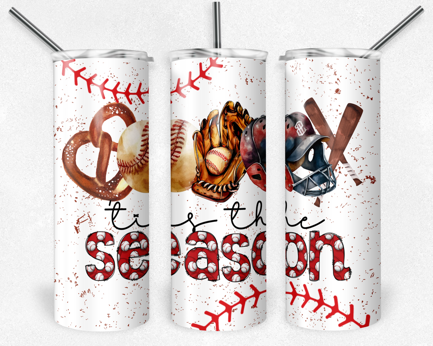 Tis the season baseball 20 oz